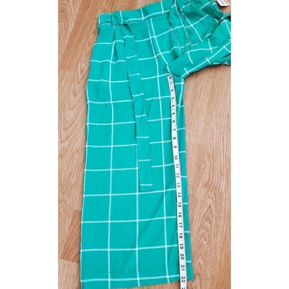 Maison Jules Windowpane Check Crop Capri Pants - Picture 9 of 12